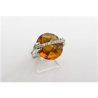 Anneau Damiata Gioielli Femme in Or blanc Zircone 595/102-D199 - 595/102-D199